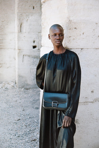 Le Crossbody · Cuir Liégé · Noir · Édition Limitée