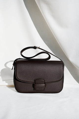 Le Crossbody · Cuir Grainé · Chocolat · Édition Limitée