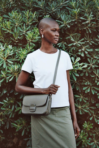 Le Crossbody · Cuir Lisse · Kaki · Édition Limitée